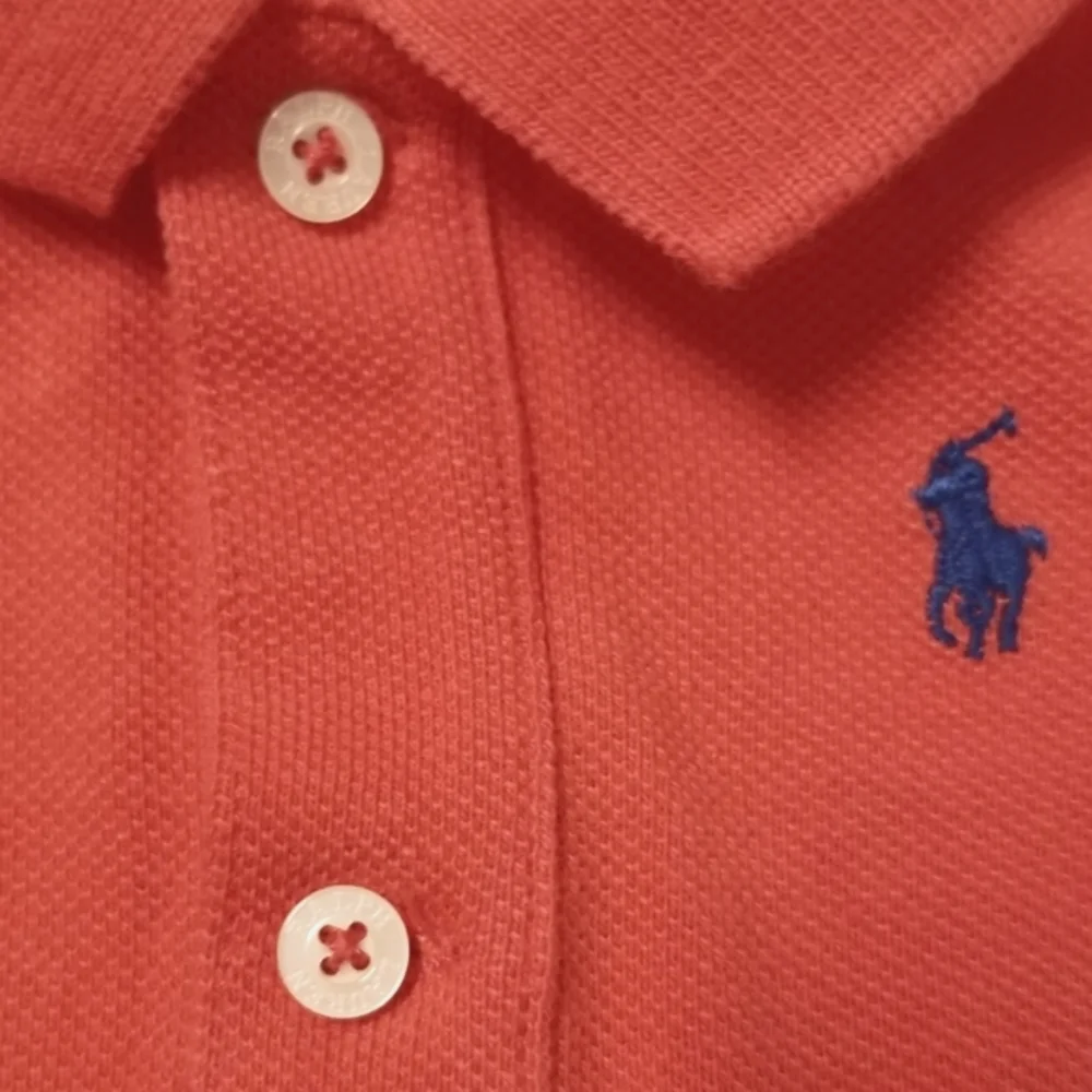 Ralph Lauren Cotton Pique Polo Amalfi Red Sz 3mo Infant